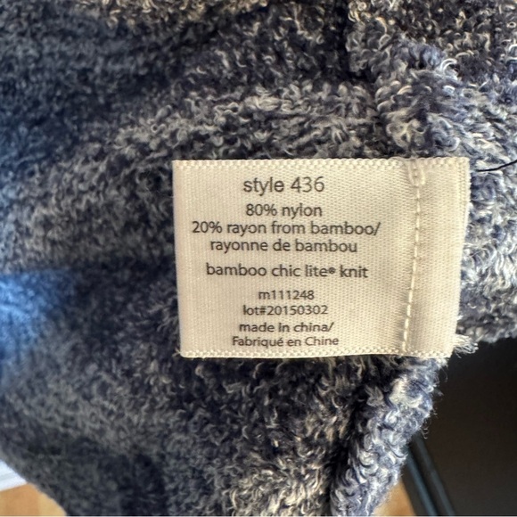 Barefoot Dreams Womens Bamboo Chic Lite Calypso Wrap Cardigan S/M Blue Style 436 - Picture 6 of 7